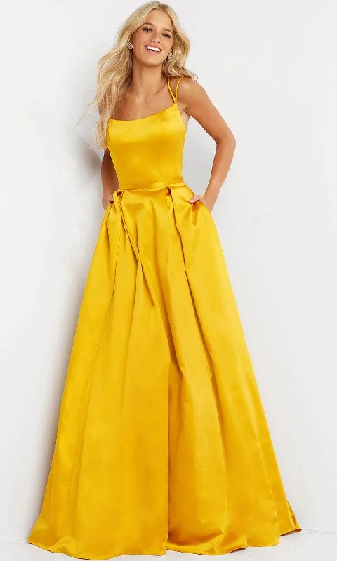Limited Time Discount JVN by Jovani JVN02536 - Strappy Back Satin Prom Dress