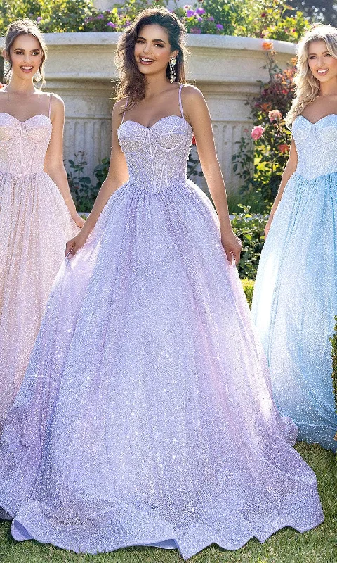 Mega Deal Portia and Scarlett PS25308 - Sweetheart Corset Bodice Prom Ballgown