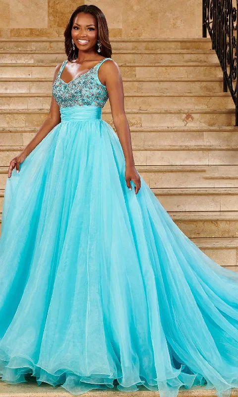 Deal Explosion Rachel Allan 50137 - Sleeveless Empire Ballgown