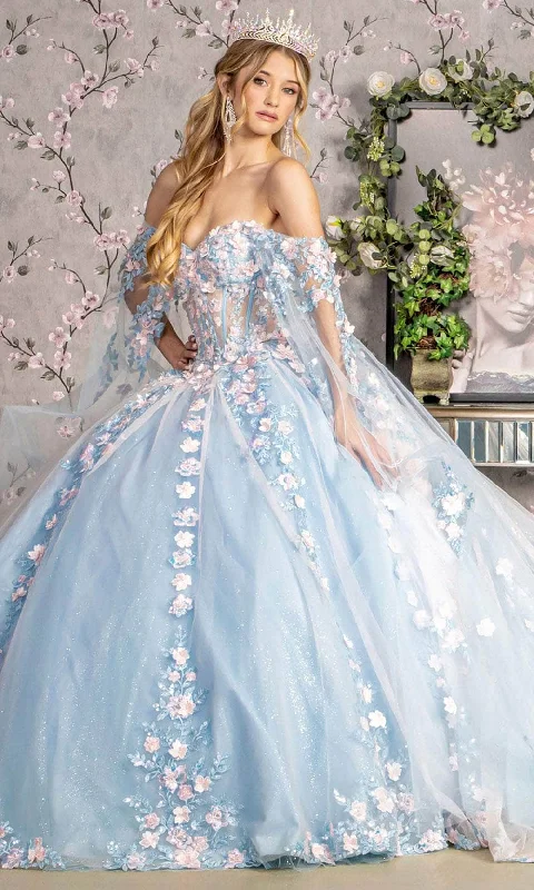 Overstock Sale GLS by Gloria GL3468 - 3D Floral Embellished Sweetheart Neck Ballgown Overstock Sale GLS by Gloria GL3468 - 3D Floral Embellished Sweetheart Neck Ballgown