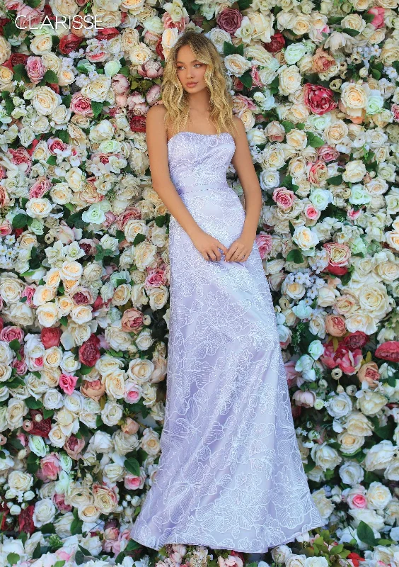 Flash Deals Clarisse - Floral Sequined Strapless Gown 810273 - 1 pc Lilac In Size 14 Available Flash Deals Clarisse - Floral Sequined Strapless Gown 810273 - 1 pc Lilac In Size 14 Available