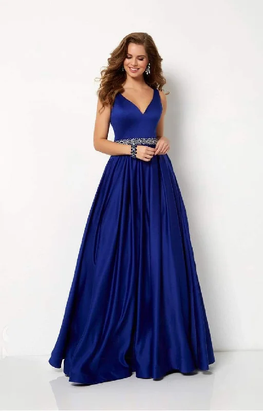 Daily Specials Studio 17 Sleeveless V-Neck Satin A-Line Gown 12654