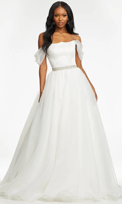 Can't Miss Ashley Lauren - 11129 Off Shoulder Organza Ballgown
