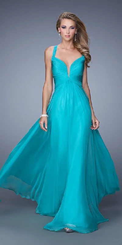 Exclusive Savings La Femme - Illusion Plunging Sweetheart Neckline A-line Gown 20995SC - 1 pc Spearmint in Sizes 00 Available Exclusive Savings La Femme - Illusion Plunging Sweetheart Neckline A-line Gown 20995SC - 1 pc Spearmint in Sizes 00 Available