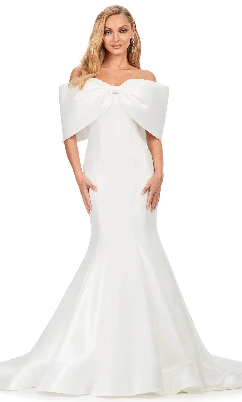 Markdowns Ashley Lauren 11380 - Bow-Infused Exquisite Bridal Gown