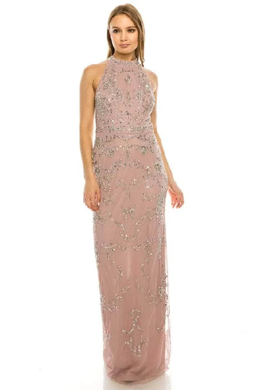 Mega Deal Adrianna Papell AP1E204944 - Halter Neck Evening Gown