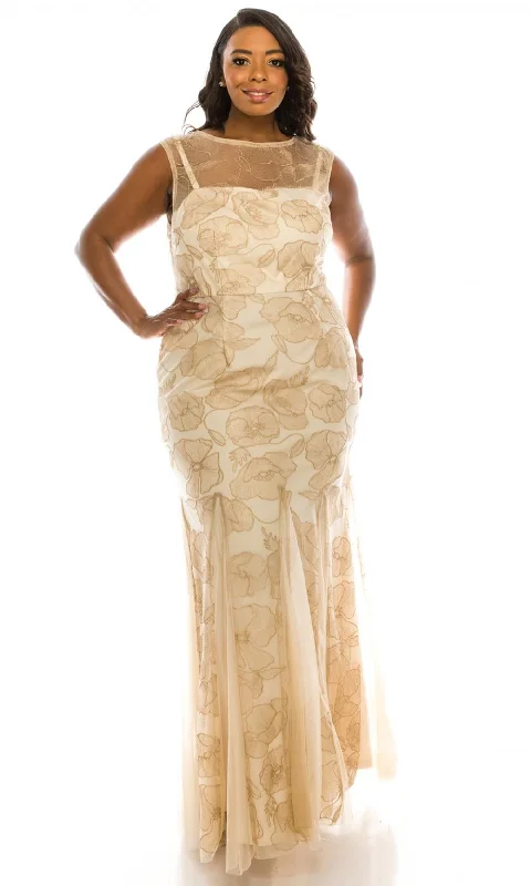 Epic Deals Adrianna Papell - AP1E203566W Floral Evening Dress