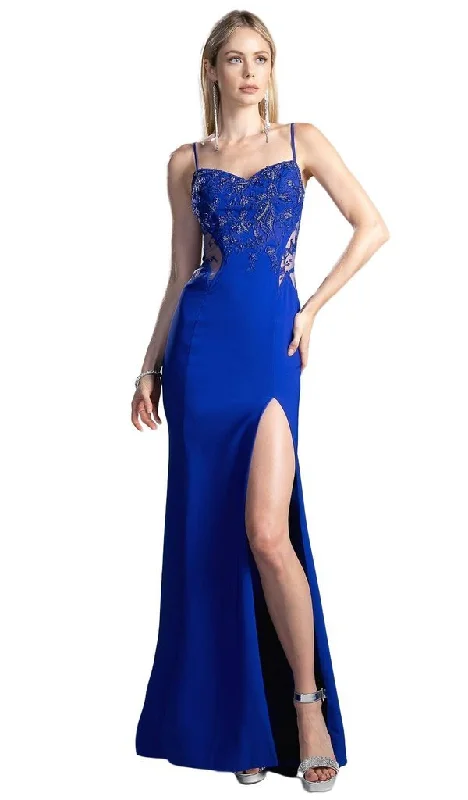 Crazy Savings Cinderella Divine - JS0403 Bead Embroidered Jersey Sheath Prom Dress
