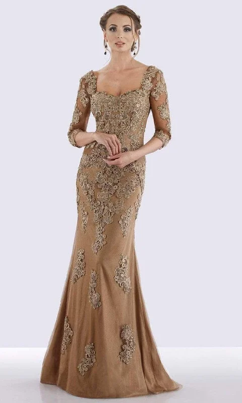 Act Now Feriani Couture - Quarter Length Sleeve Appliqued Sheath Gown 26271 - 1 pc Bronze in Size 10 Available Act Now Feriani Couture - Quarter Length Sleeve Appliqued Sheath Gown 26271 - 1 pc Bronze in Size 10 Available