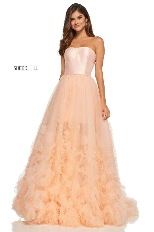 Special Discount Sherri Hill 52693 - Strapless Tulle Ballgown
