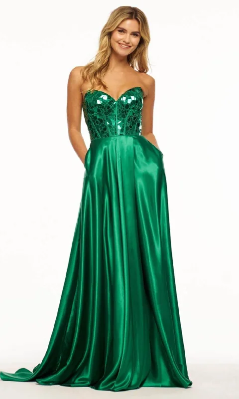 Markdown Madness Sherri Hill 56041 - Corset Bodice Cut Glass Embellished Gown