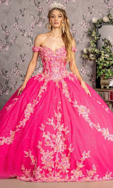 Sneak Peek Sale GLS by Gloria GL3469 - Off-Shoulder Embroidered Corset Bodice Ballgown Sneak Peek Sale GLS by Gloria GL3469 - Off-Shoulder Embroidered Corset Bodice Ballgown