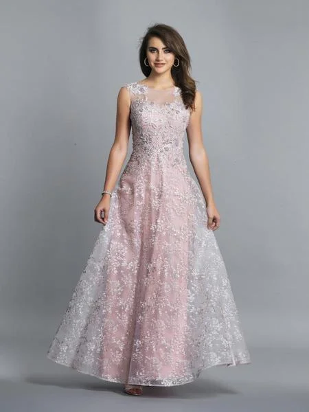 Price Reduction Dave & Johnny - Lace Embroidered Bateau A-line Dress A7331 - 1 pc Mauve Pink In Size 6 Available Price Reduction Dave & Johnny - Lace Embroidered Bateau A-line Dress A7331 - 1 pc Mauve Pink In Size 6 Available