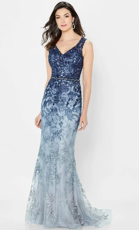 Act Fast Montage by Mon Cheri 122903W - Ombre Lace Formal Gown