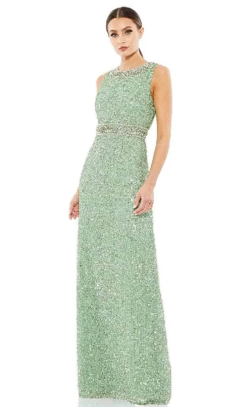 Weekend Deal Mac Duggal - Jewel Neck Column Evening Gown 10839 - 1 pc Mint In Size 4 Available Weekend Deal Mac Duggal - Jewel Neck Column Evening Gown 10839 - 1 pc Mint In Size 4 Available
