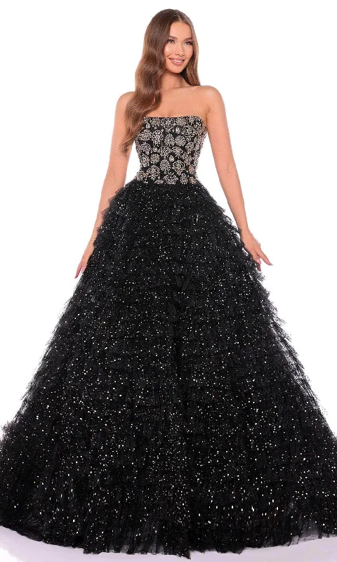 Limited Stock Amarra 88129 - Floral Strapless Ballgown