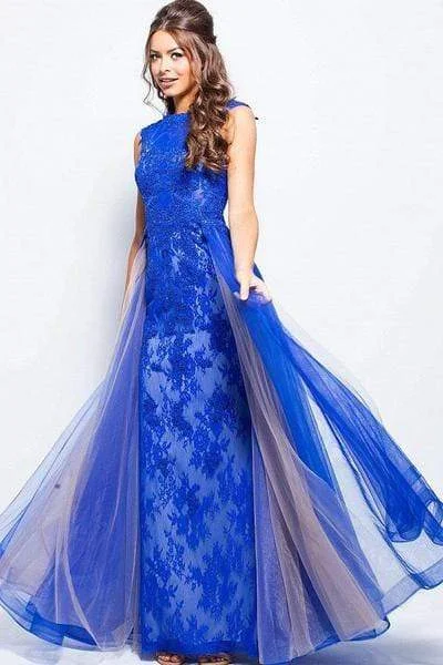 Mega Sale JVN by Jovani - Embroidered Cap Sleeve A-line Dress JVN58023 - 1 pc Royal In Size 4 Available Mega Sale JVN by Jovani - Embroidered Cap Sleeve A-line Dress JVN58023 - 1 pc Royal In Size 4 Available