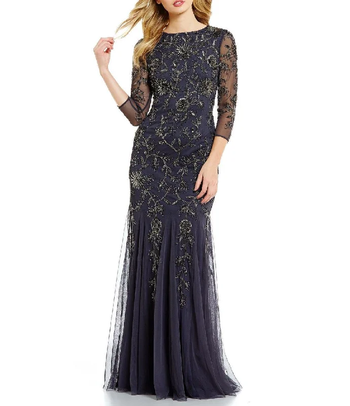 Major Savings Adrianna Papell - AP1E201302 Embellished Jewel Neck Dress