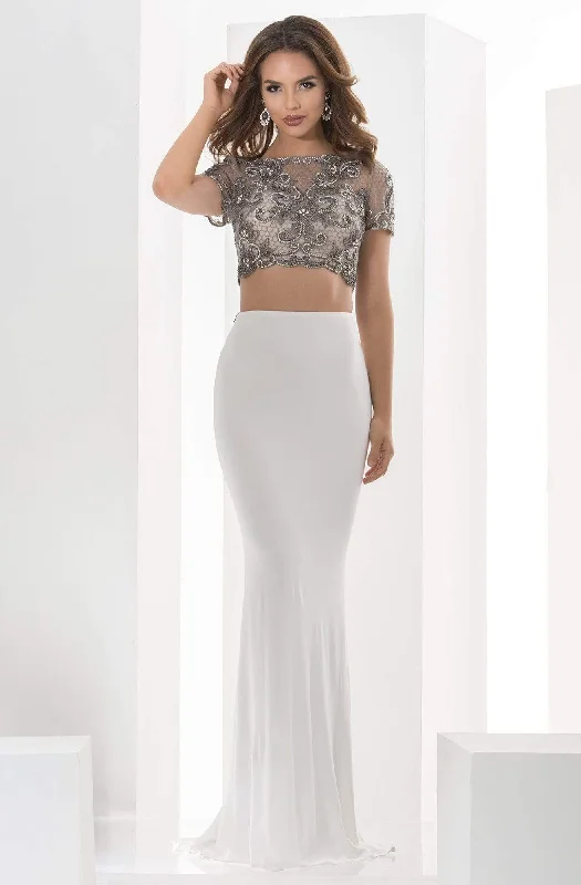 Daily Deals Jasz Couture - Floral Ornate Illusion Gown 5603