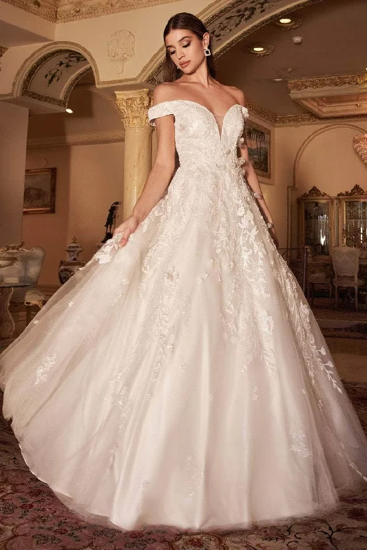 Bargain Prices Andrea and Leo - A1027W Off Shoulder Embroidered Bridal Gown
