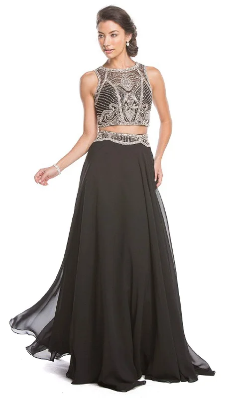 Deep Discounts Aspeed Design - Two Piece Embellished Prom Dress