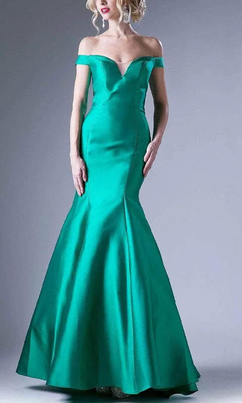 Hurry In Andrea and Leo 84076 - Off Shoulder Satin Mermaid Prom Dress