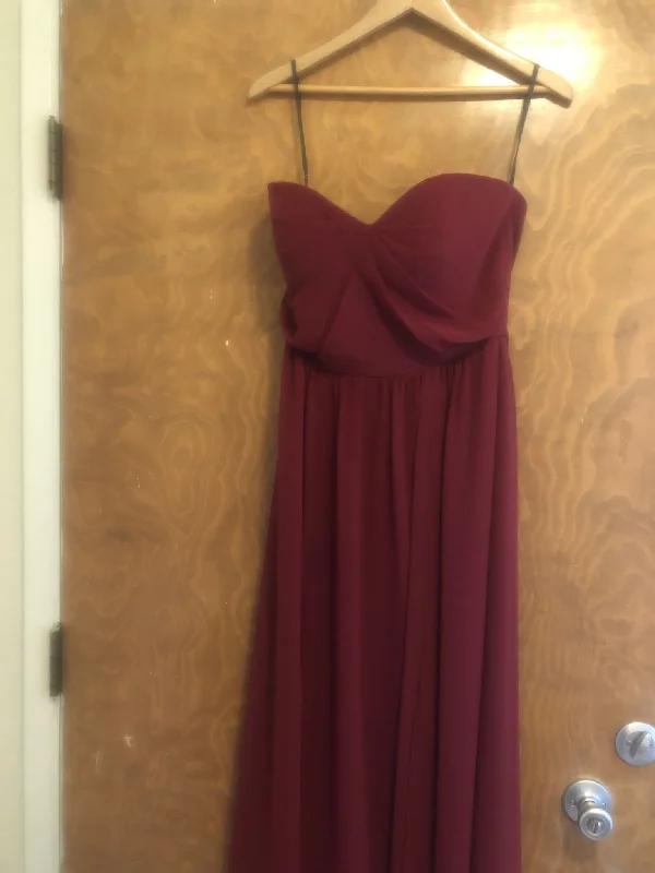 New Deals Dessy Social Bridesmaids Strapless Georgette Gown- 8159