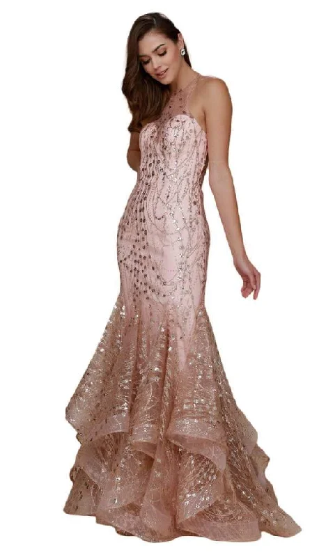 Limited Time Offer Nox Anabel - Embellished Illusion Halter Mermaid Gown T153 - 1 pc Gold In Size XS Available Limited Time Offer Nox Anabel - Embellished Illusion Halter Mermaid Gown T153 - 1 pc Gold In Size XS Available