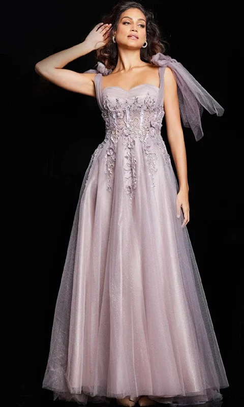 Steals and Deals Jovani 37467 - Embellished Shoulder Evening Dress