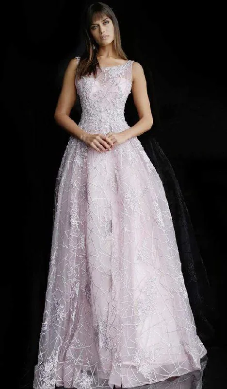 Unbeatable Prices Jovani - Embroidered Bateau Evening Gown 64047 - 1 pc Lilac In Size 8 Available Unbeatable Prices Jovani - Embroidered Bateau Evening Gown 64047 - 1 pc Lilac In Size 8 Available