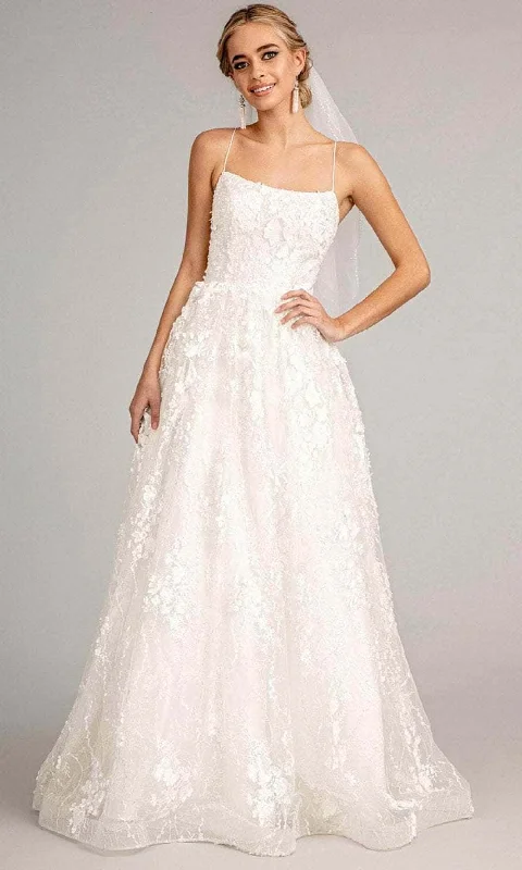 Mega Sale Elizabeth K GL1985 - Sleeveless Floral Wedding Dress