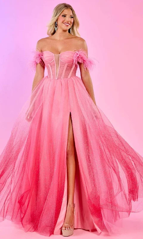 Instant Discount Rachel Allan 70515 - Ruched Corset Prom Dress