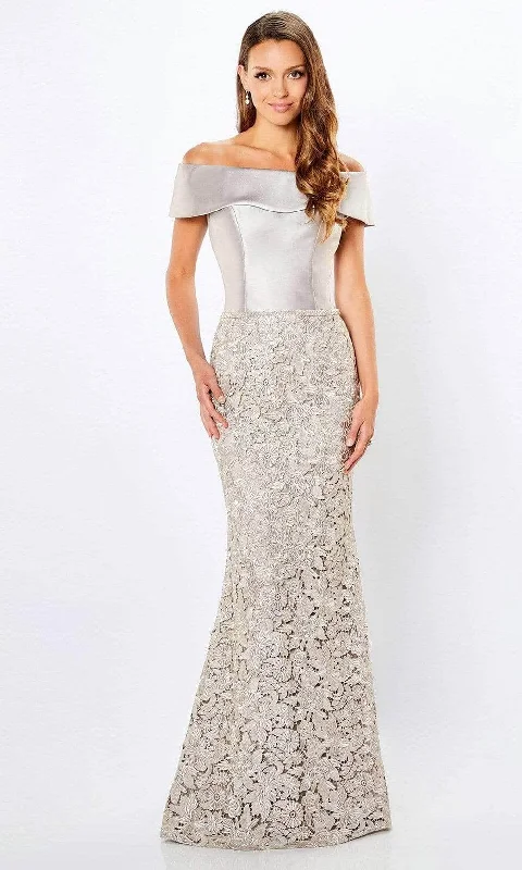 Mega Sale Montage by Mon Cheri - Short Sleeve Lace Evening Dress 221977