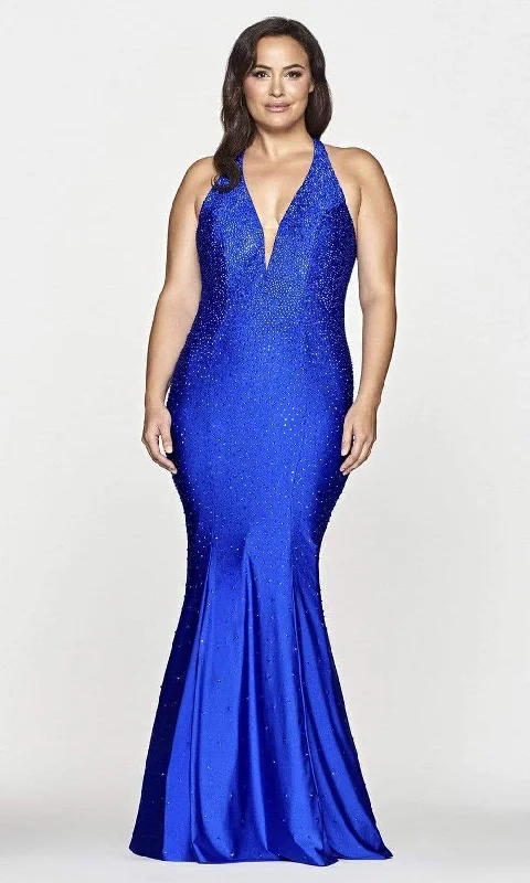 Bargain Prices Faviana - 9519 Beaded Satin Mermaid Long Gown