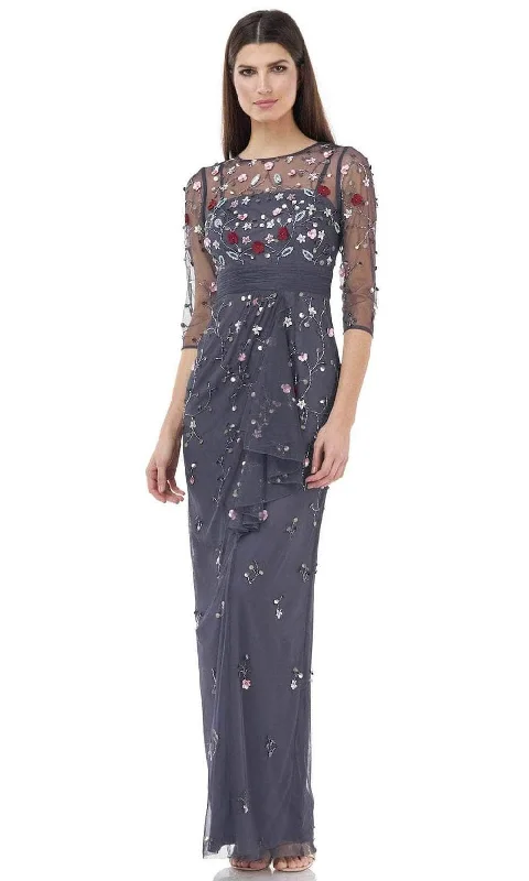 Price Cut JS Collections 867092 - Jewel Back Slit Formal Gown