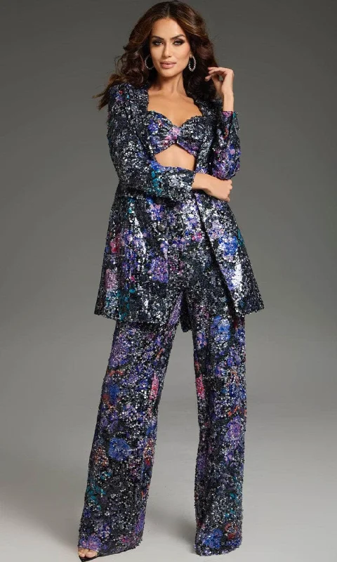 Special Savings Jovani 25750 - Blazer Spaghetti Strap Pant Suit