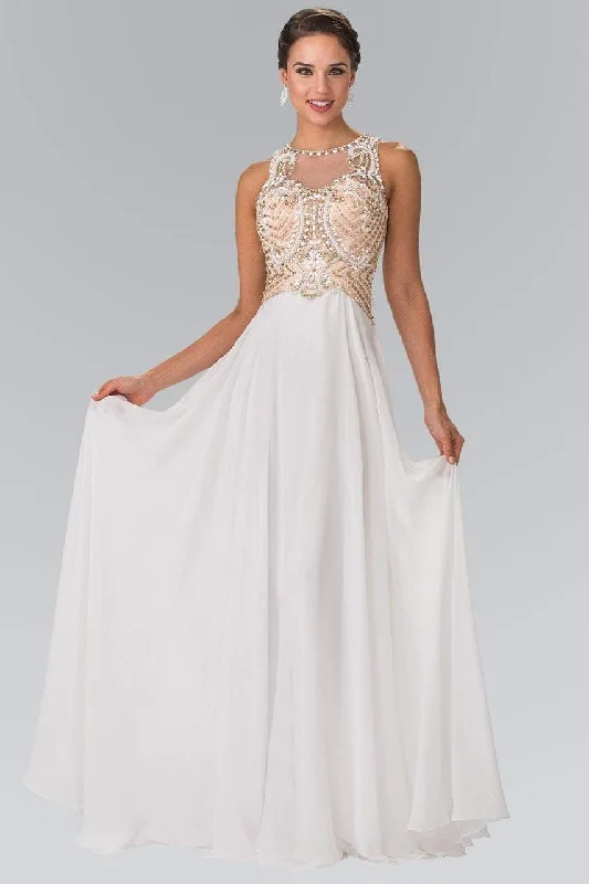 Early Bird Discount Elizabeth K - GL2295 Sleeveless Jewel Neckline Beaded Evening Gown Early Bird Discount Elizabeth K - GL2295 Sleeveless Jewel Neckline Beaded Evening Gown