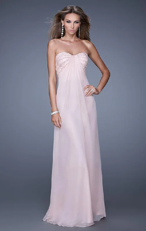 Incredible Offers La Femme - 20850SC Embellished Strapless Evening Dress - 1 pc Blush In Size 10 Available Incredible Offers La Femme - 20850SC Embellished Strapless Evening Dress - 1 pc Blush In Size 10 Available