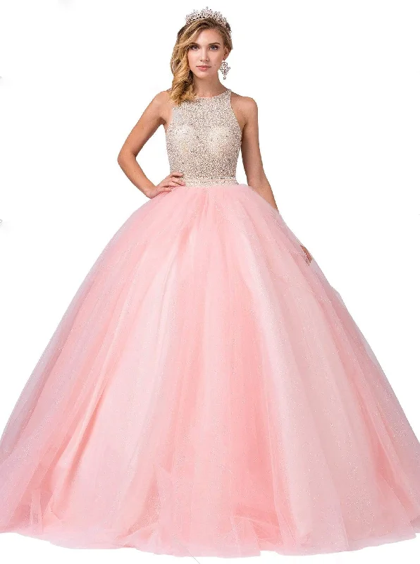 Overstock Sale Dancing Queen - 1350 Jewel Studded Illusion Bodice Ballgown