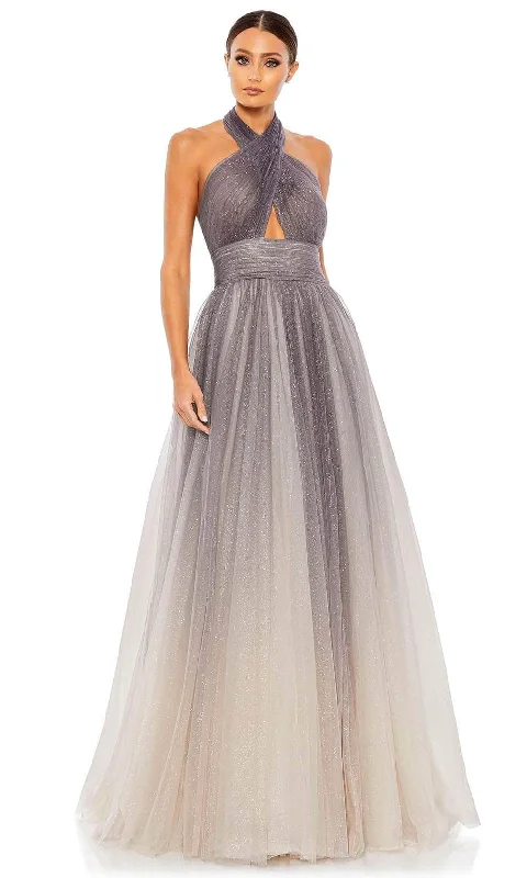 Don't Wait Mac Duggal 20376 - Halter Ombre Evening Gown