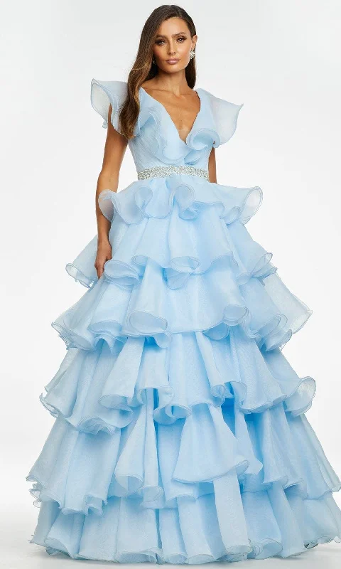 Early Access Ashley Lauren - 11154 Ruffle Ornate Ballgown