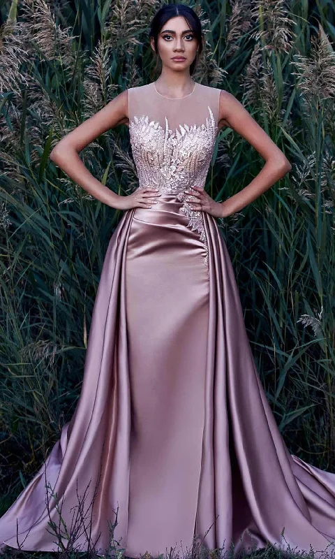 Deep Discounts MNM Couture K3935 - Fully Beaded With Overskirt