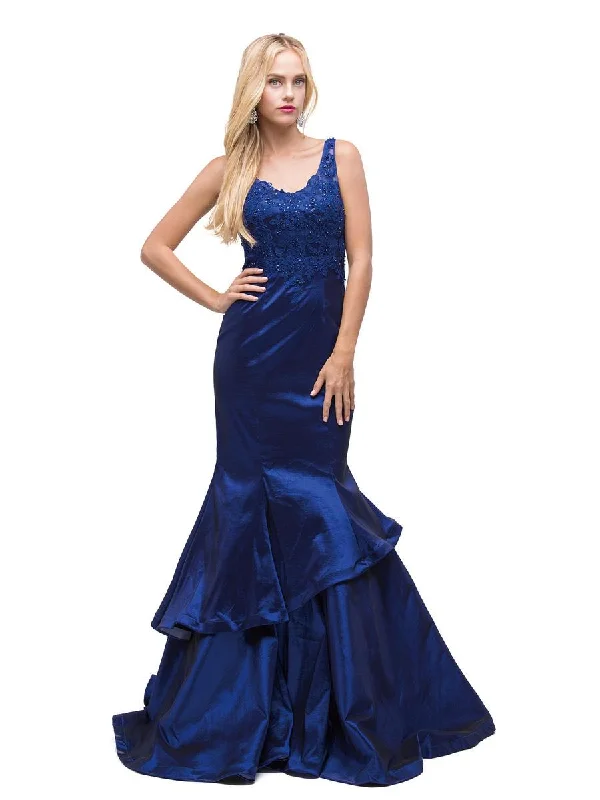 Lowest Price Dancing Queen 9457 Sleeveless V-Neck Mermaid Evening Dress