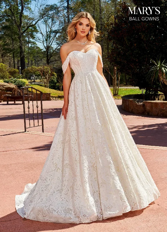 Amazing Deals Mary's Bridal MB6101 - Lace Sweetheart Neck Wedding Gown