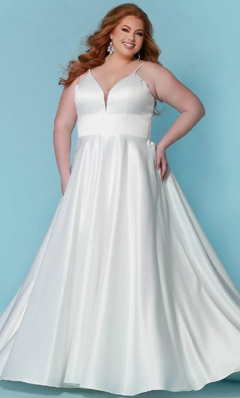 Can't Be Beat Sydney's Closet Bridal SC5269 - Satin Long Bridal Gown