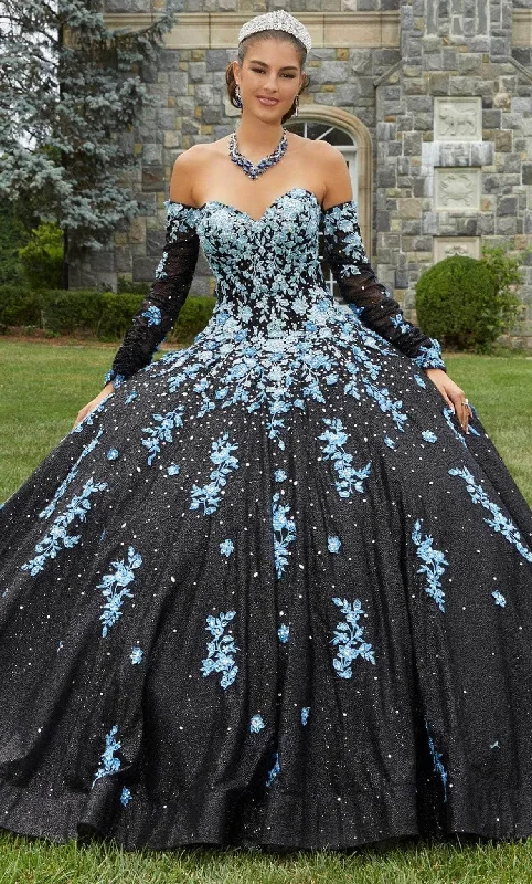 Savings Galore Vizcaya by Mori Lee 89415 - Strapless Embroidered Ombre Ballgown