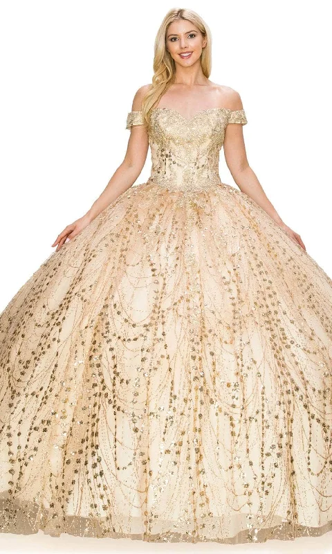 Act Now Cinderella Couture 8033J - Embellished Sweetheart Ballgown
