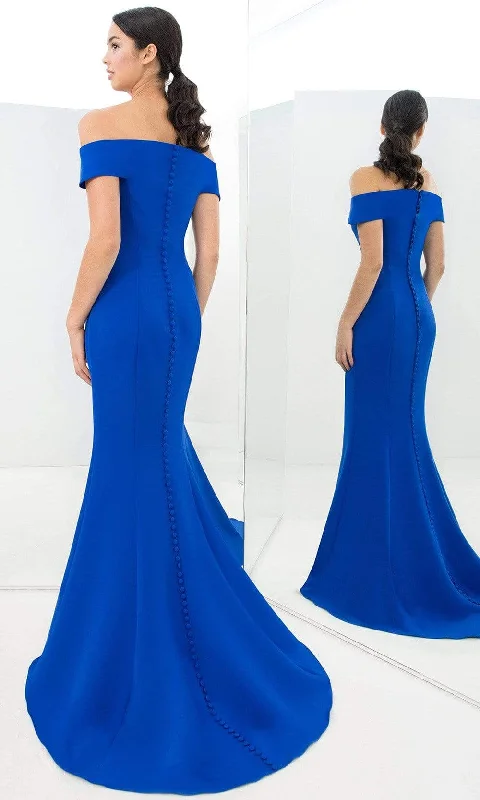 Today’s Deal Alexander by Daymor - 1373 Off-Shoulder Front Cutout Mermaid Gown