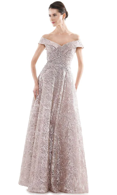 Super Sale Rina Di Montella - RD2715 Embroidered Off Shoulder A-line Gown