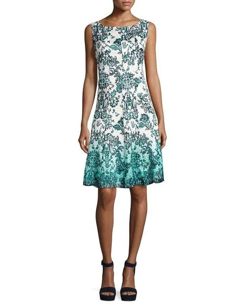 Daily Deals Chetta B - Sleeveless Multi-Print A-Line Dress B1708928 - 1 pc Aqua Multi In Size 12 Available Daily Deals Chetta B - Sleeveless Multi-Print A-Line Dress B1708928 - 1 pc Aqua Multi In Size 12 Available